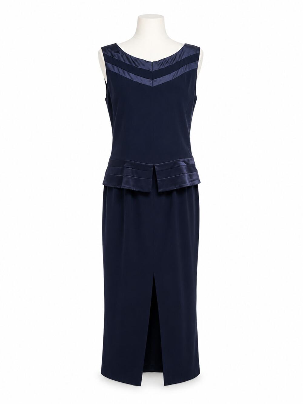 Jones New York Evening Navy Formal Dress Wedding Guest Mother Bride Groom 16